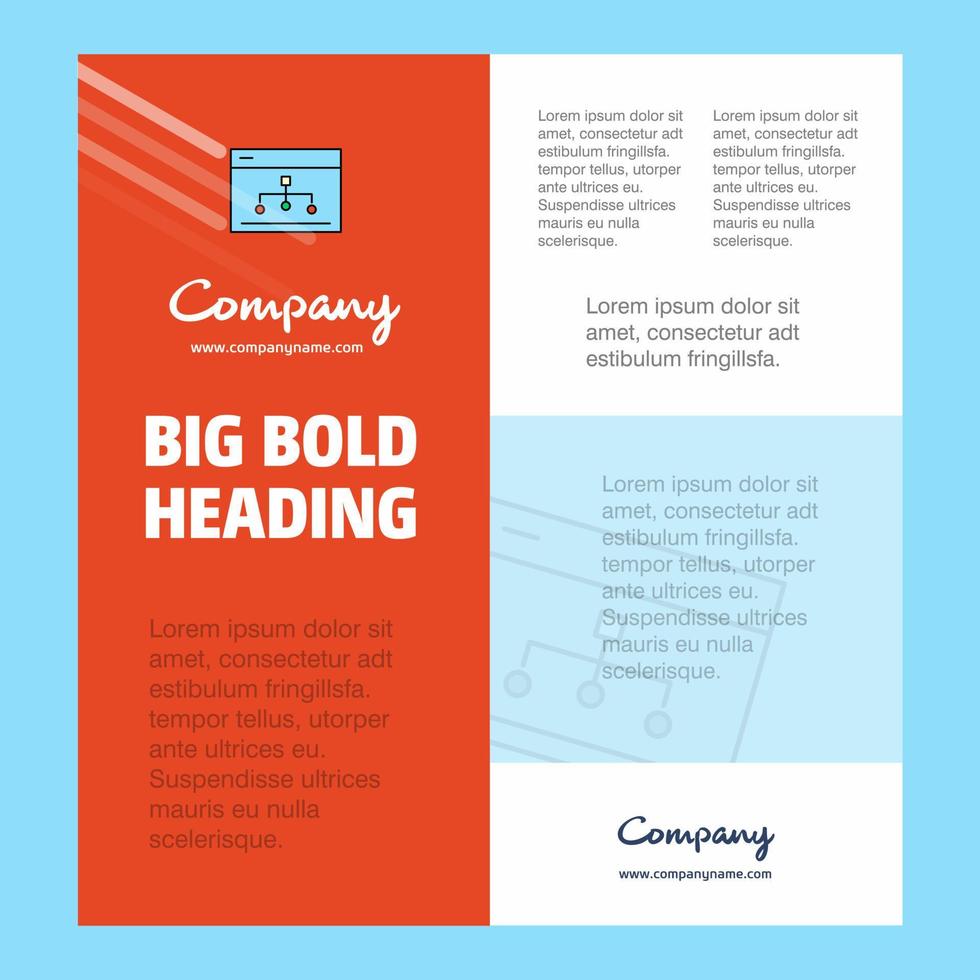 Networking Business Company Poster Template with place for text and images vector background