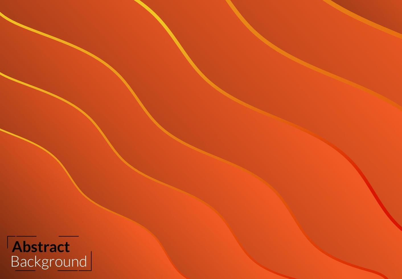 tema de fondo abstracto ilustración de vector de degradado naranja, cartel moderno gráfico