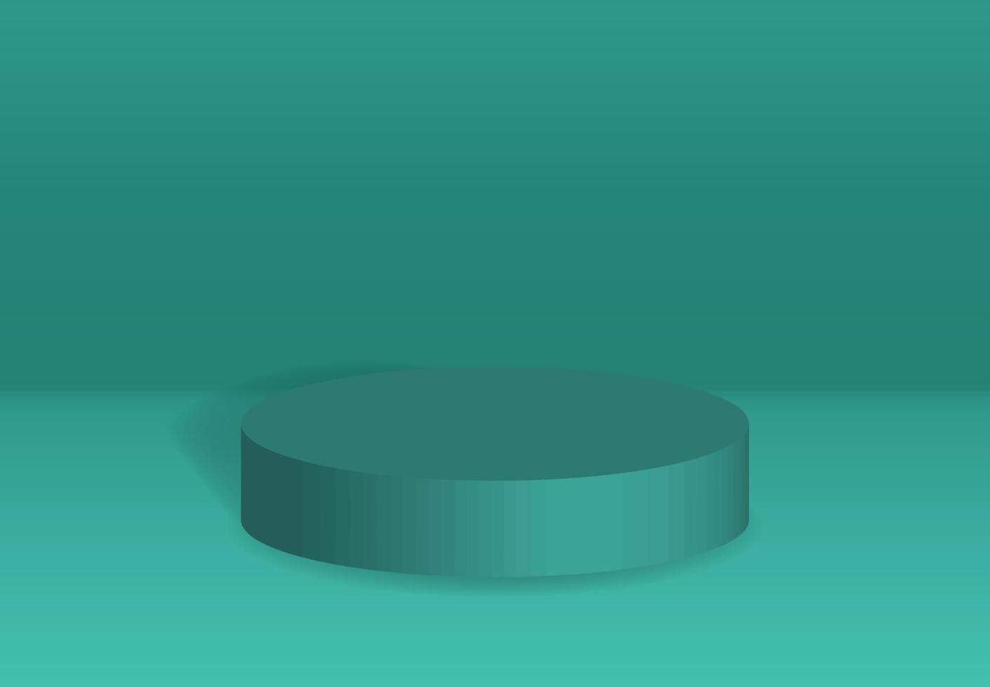 Podium 3d realistic , indoor advertising display presentation , showcase object business mockup composition stand floor vector