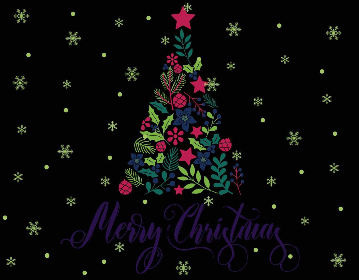 Merry Merry Christmas 06 Vector logo, text design. Usable for greeting cards, gifts, shirts