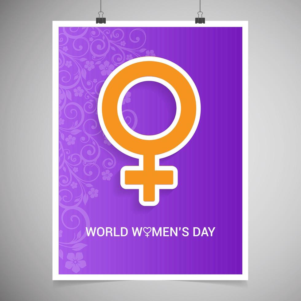 8 March logo vector design with international womens day background