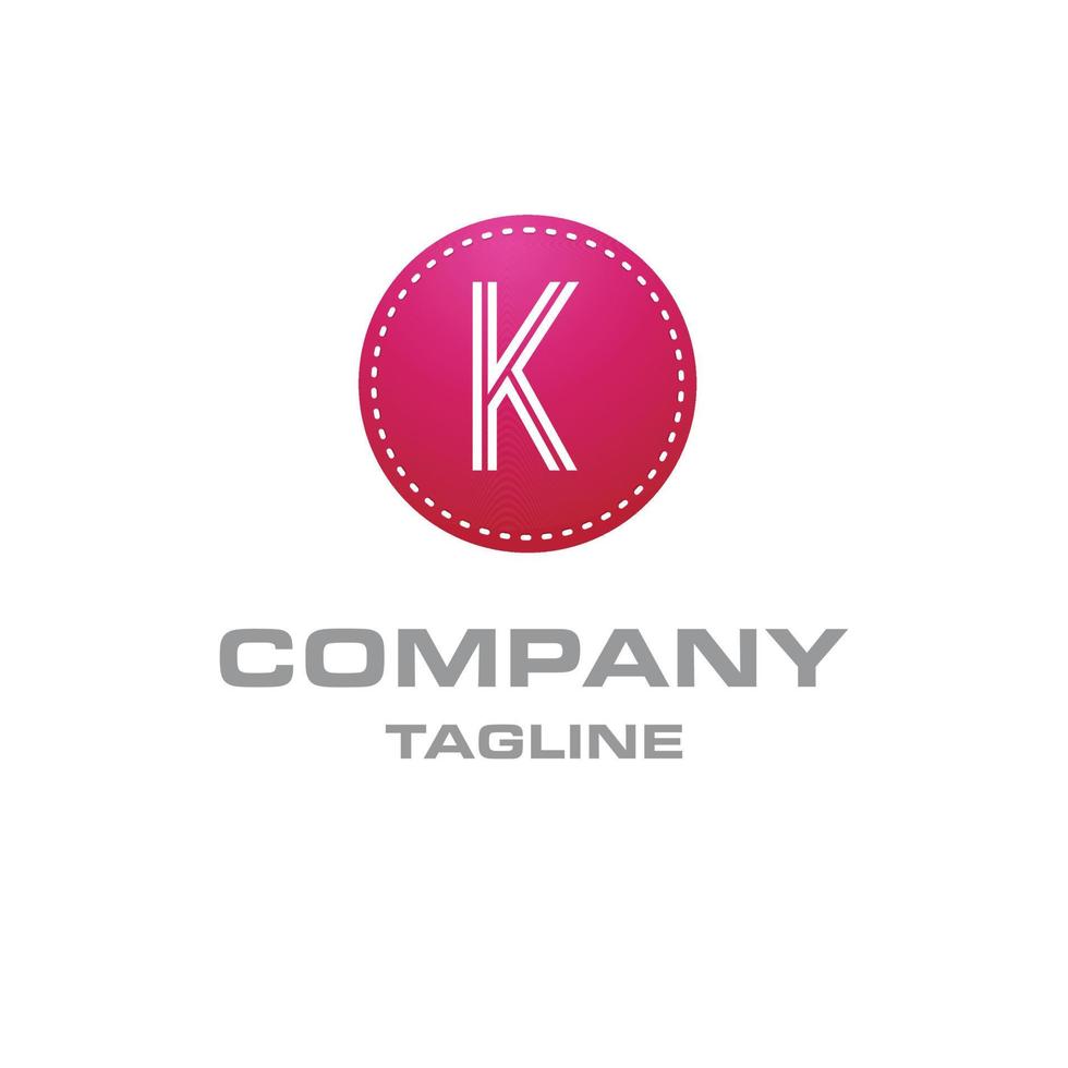 Alphabetical logo design with creative typography vector