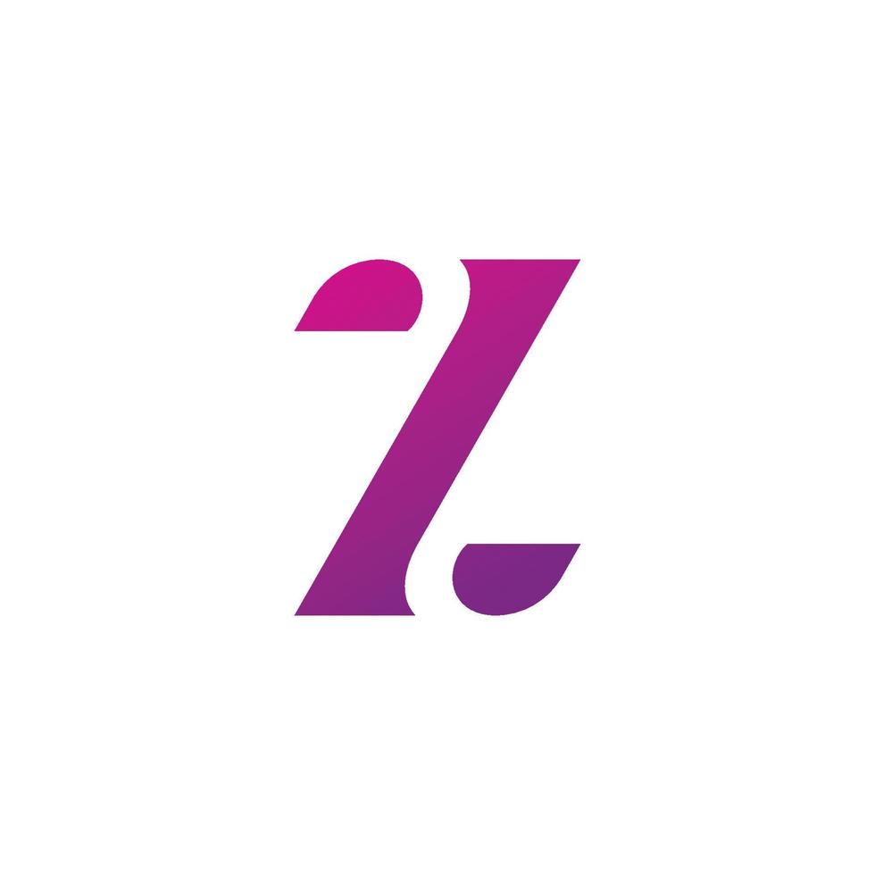 plantilla de vector de logotipo de letra z. diseño de logotipo inicial de letra z creativa