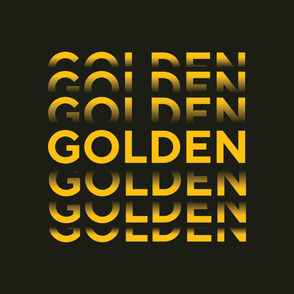 Golden new text effect profession typography design for print vector