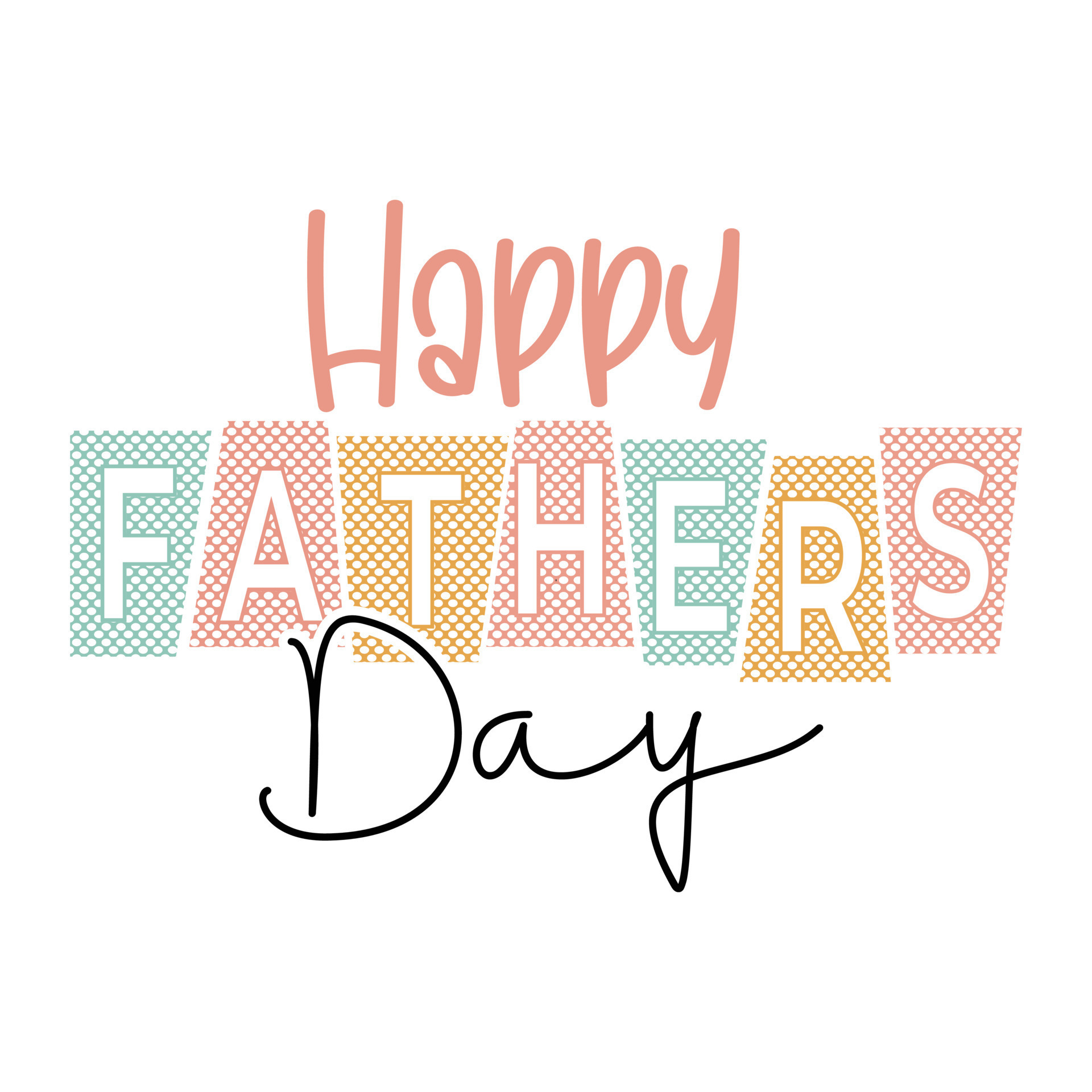 New fathers day quotes happy fathers day calligraphy colorful text
