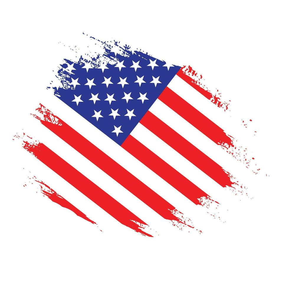 American texture flag vector design