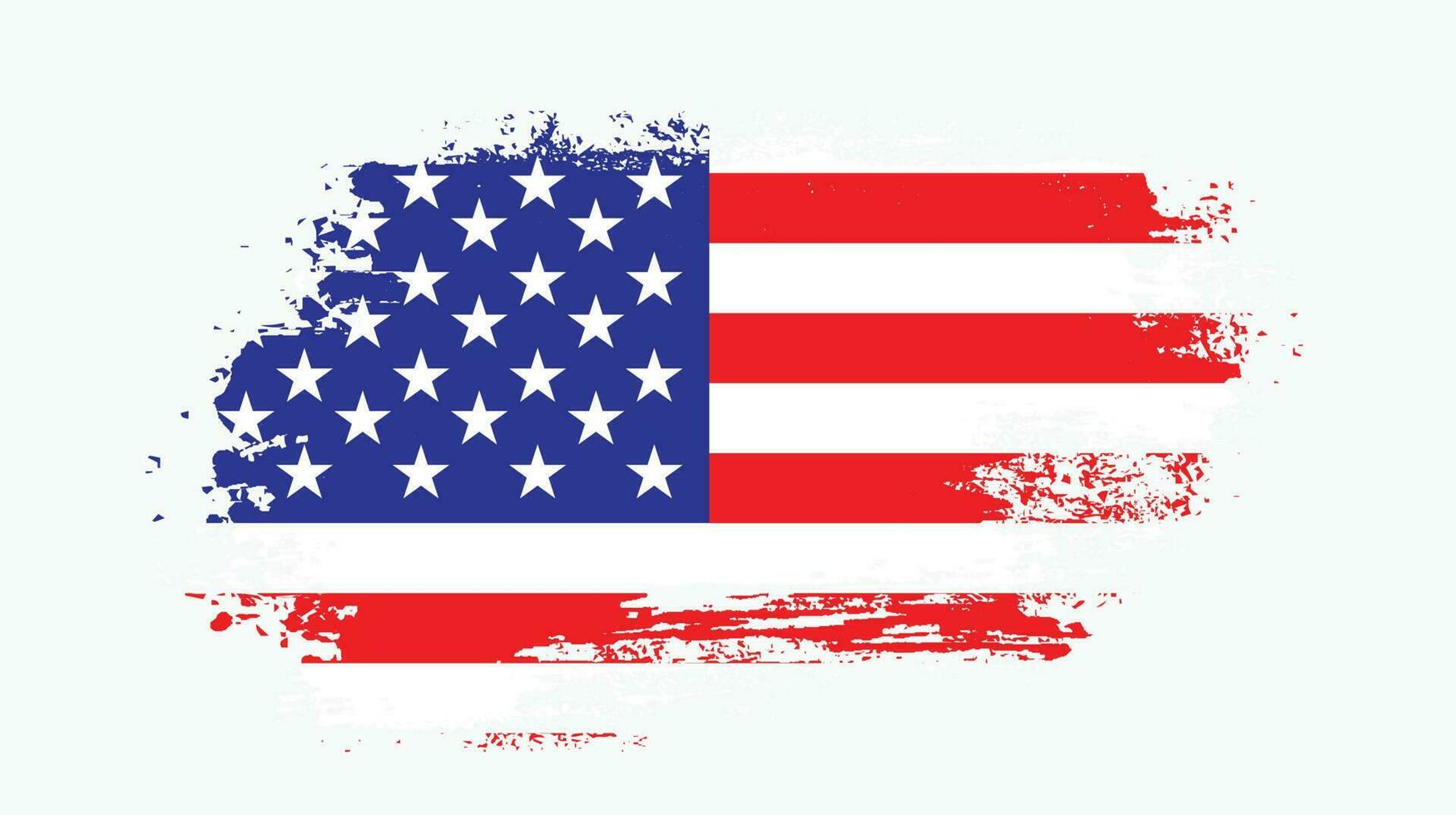 vector de bandera abstracta de textura grunge americano