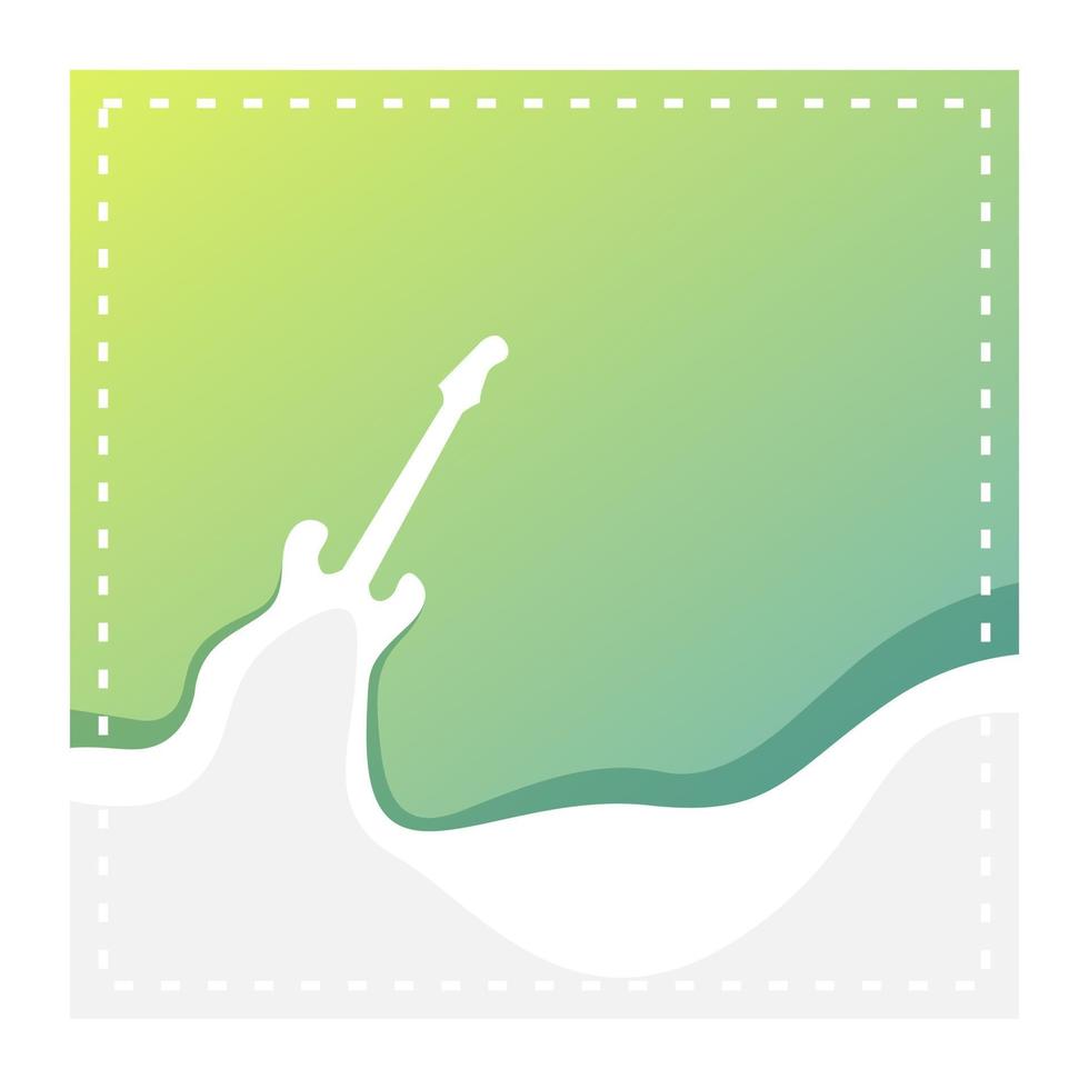 gradient style guitar background vector