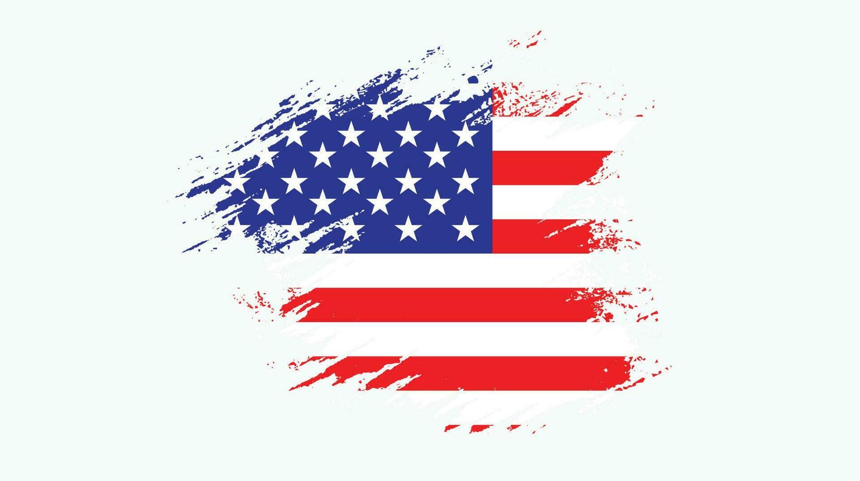 Professional American grunge flag vector