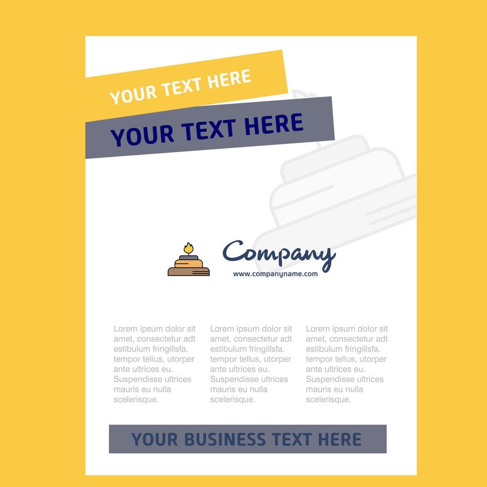 Burner Title Page Design for Company profile annual report presentations leaflet Brochure Vector Background