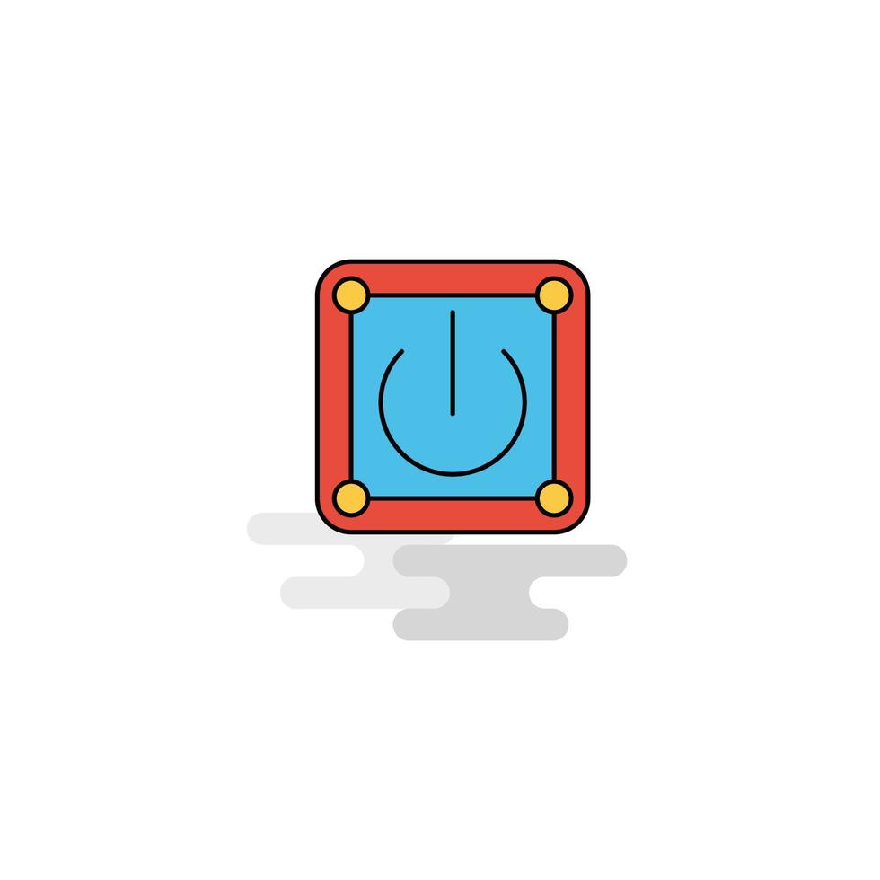 Flat Power button Icon Vector