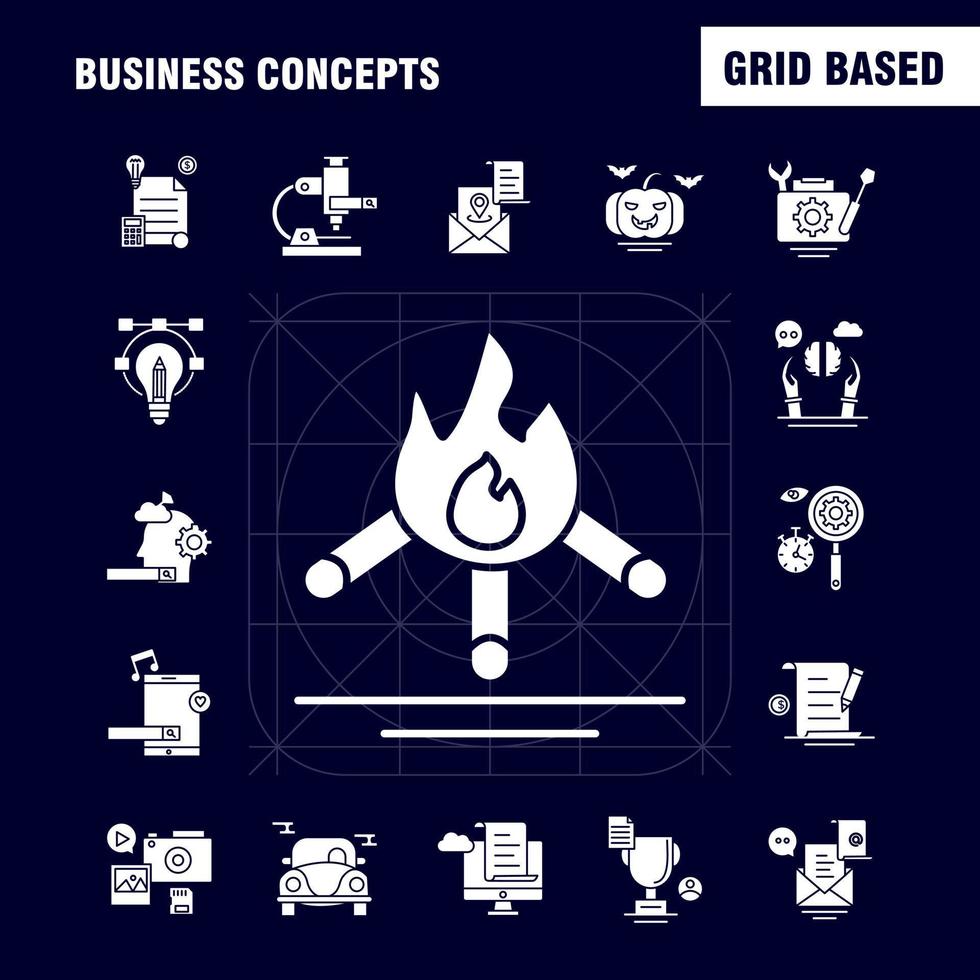 conceptos de negocio conjunto de iconos de glifo sólido para infografías kit de uxui móvil y diseño de impresión incluyen bolsa de dinero dinero dólar tienda de moneda mercado colección de dinero logotipo infográfico moderno y pi vector