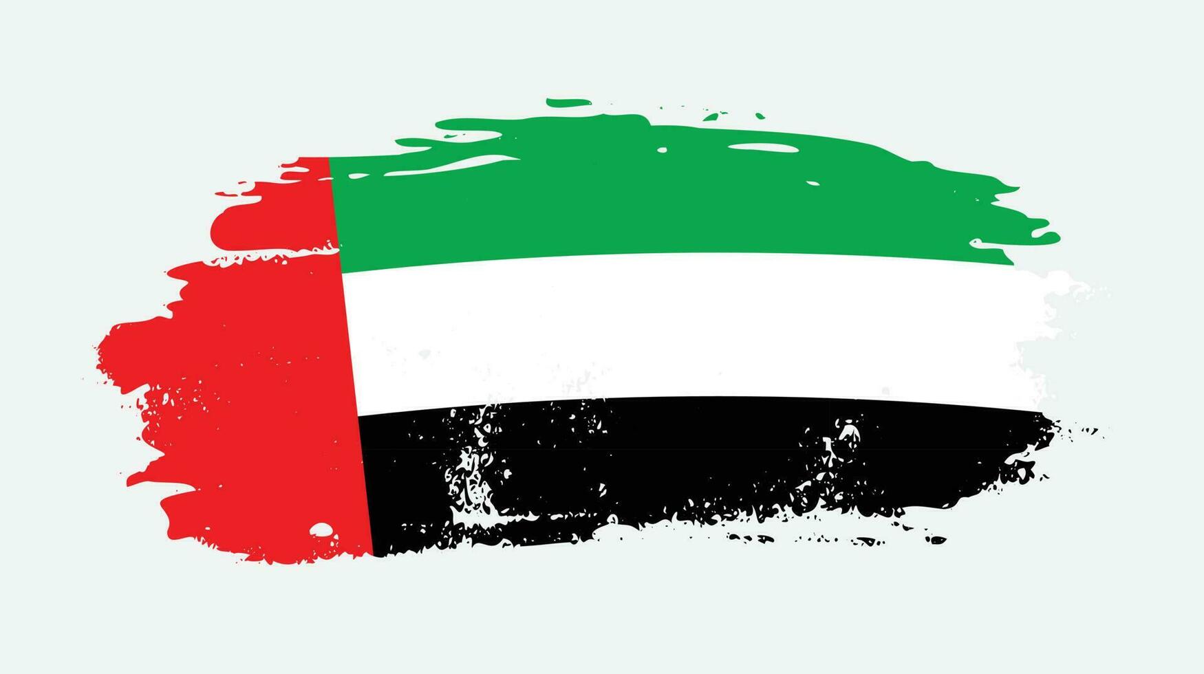 Splash grungy United Arab Emirates flag design vector