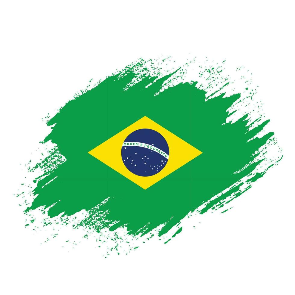 New Brazil abstract flag vector