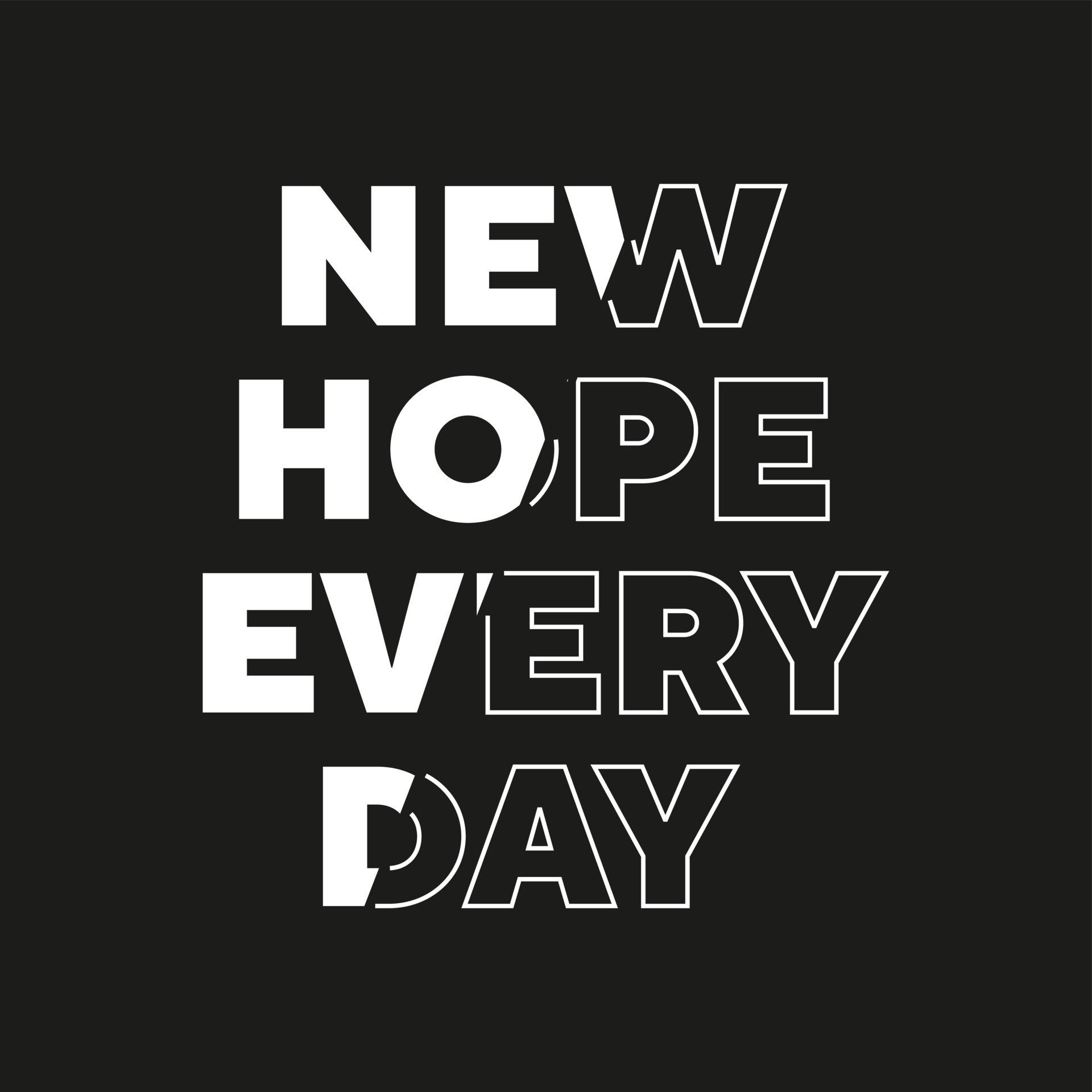 new-hope-every-day-new-best-stock-text-effect-professional-unique-white
