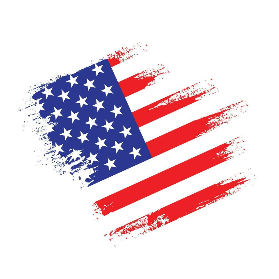 vector de bandera americana splash