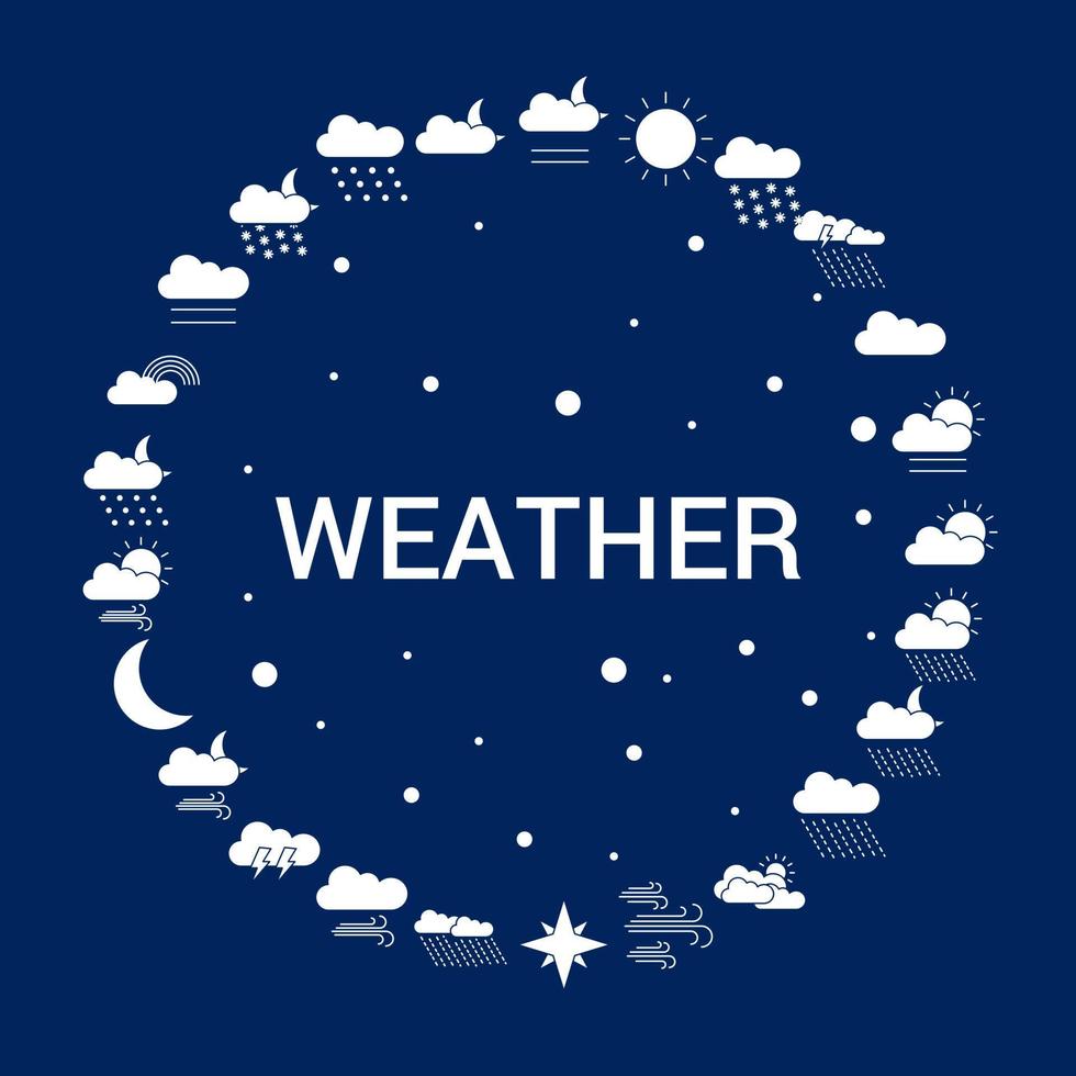 Creative Weather icon Background vector