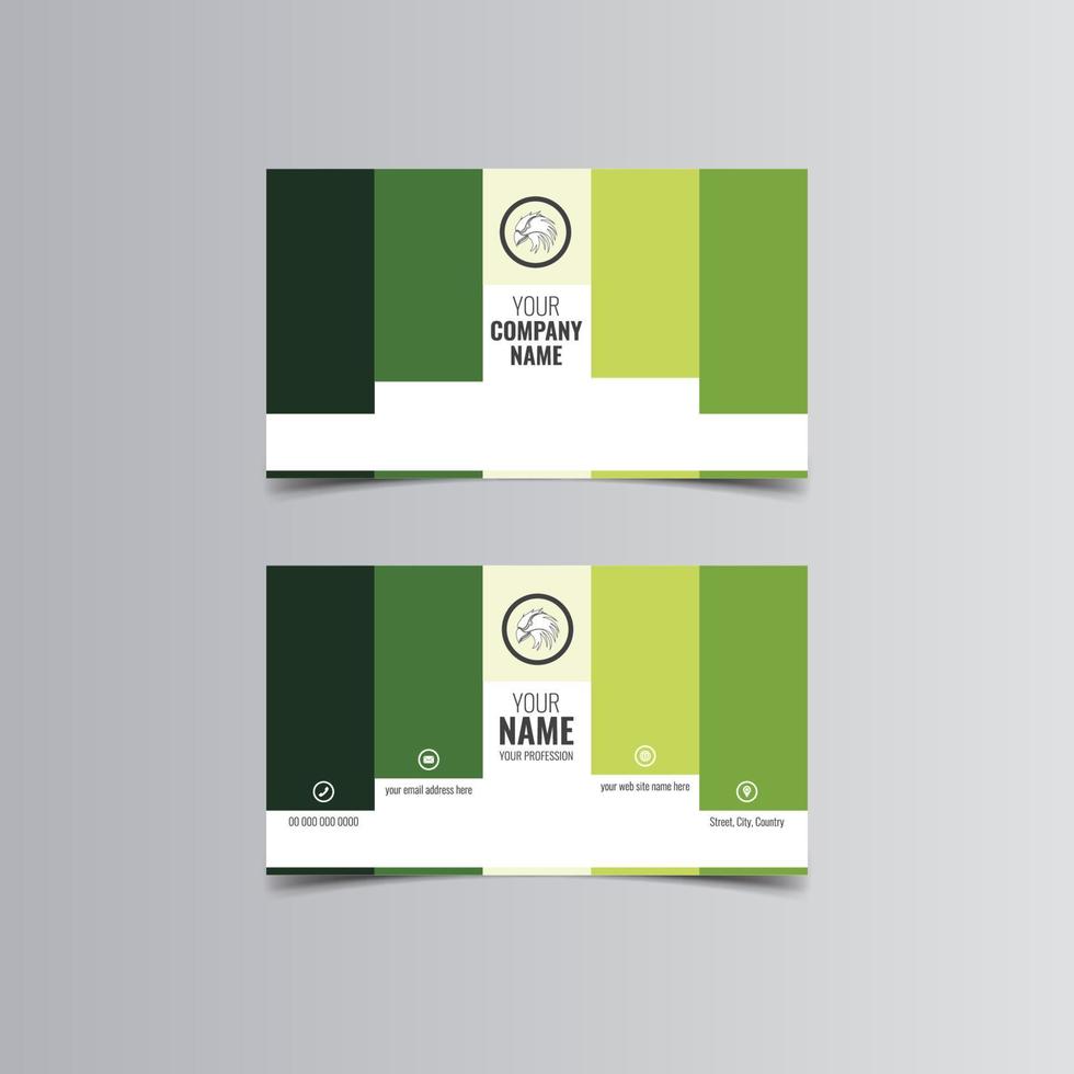 Clean and Modern Business Card. Free Download vector
