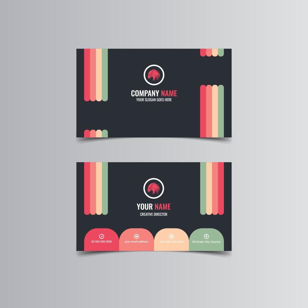 Clean and Modern Business Card. Free Download vector