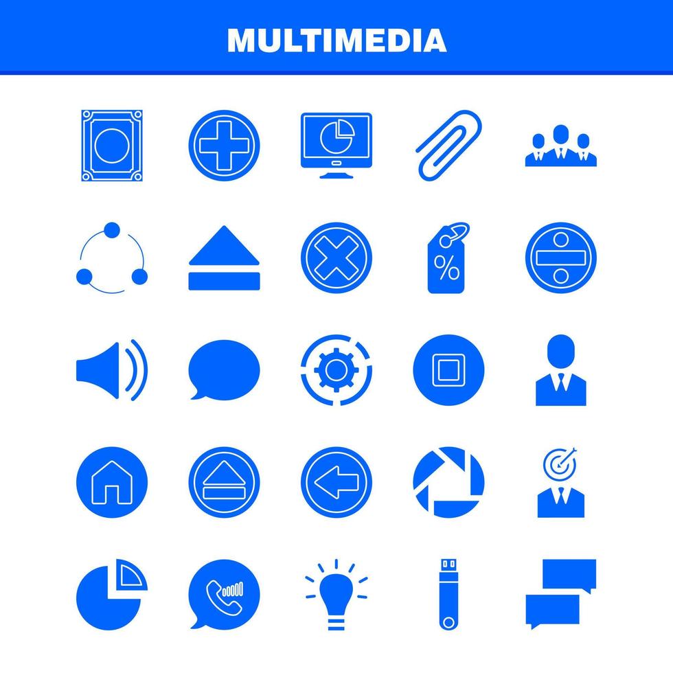 Multimedia Solid Glyph Icon for Web Print and Mobile UXUI Kit Such as Chat Communication Message Notification Chat Communication Message Notification Pictogram Pack Vector