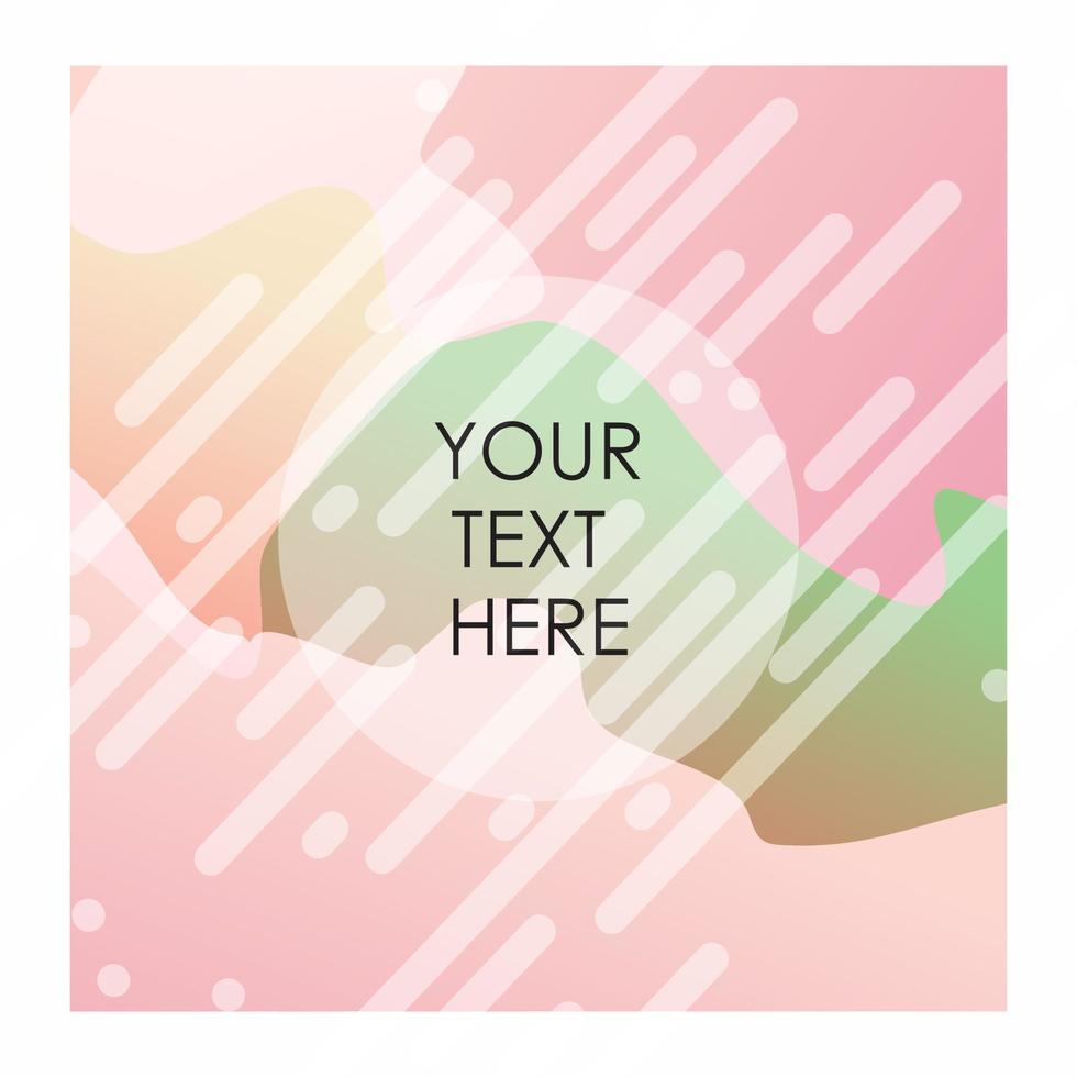 Colorful background with typography vector