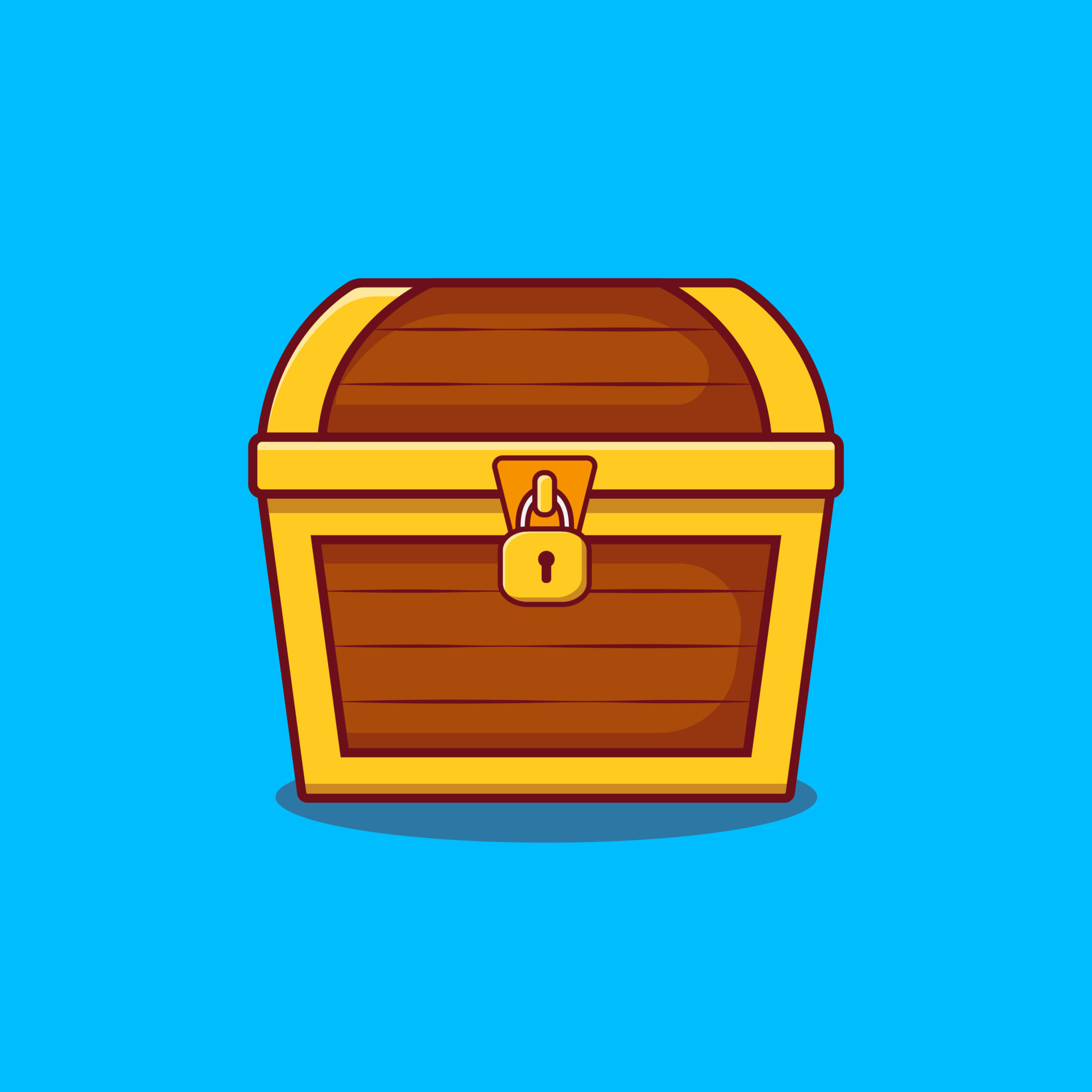 Treasure Chest Vector Illustration Treasure In Cartoon Style Design Vector Art At Vecteezy