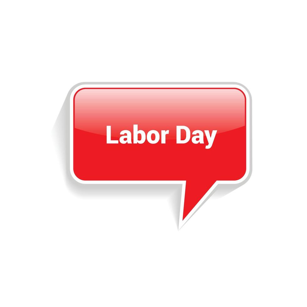 Labor day creative design with typography vector