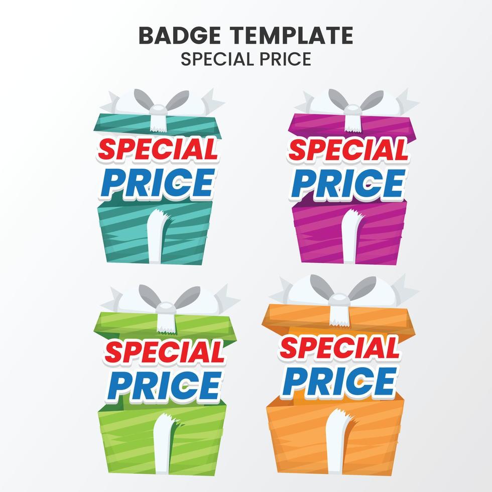 Flat sale badge template collection vector