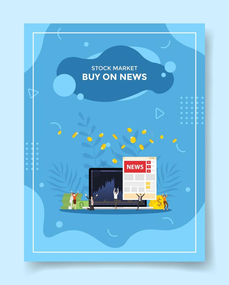 buy on news concept for template of banners, flyer, books, and magazine cover vector