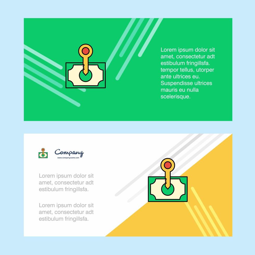 Money abstract corporate business banner template horizontal advertising business banner vector