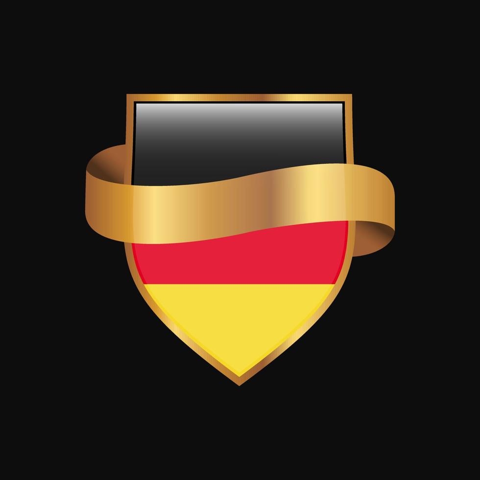 vector de diseño de insignia de oro de bandera de alemania