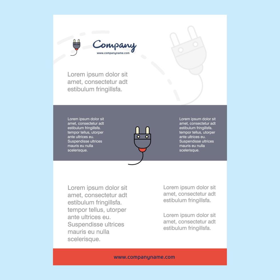 diseño de plantilla para el perfil de la compañía de arado presentaciones de informes anuales folleto folleto antecedentes vectoriales vector