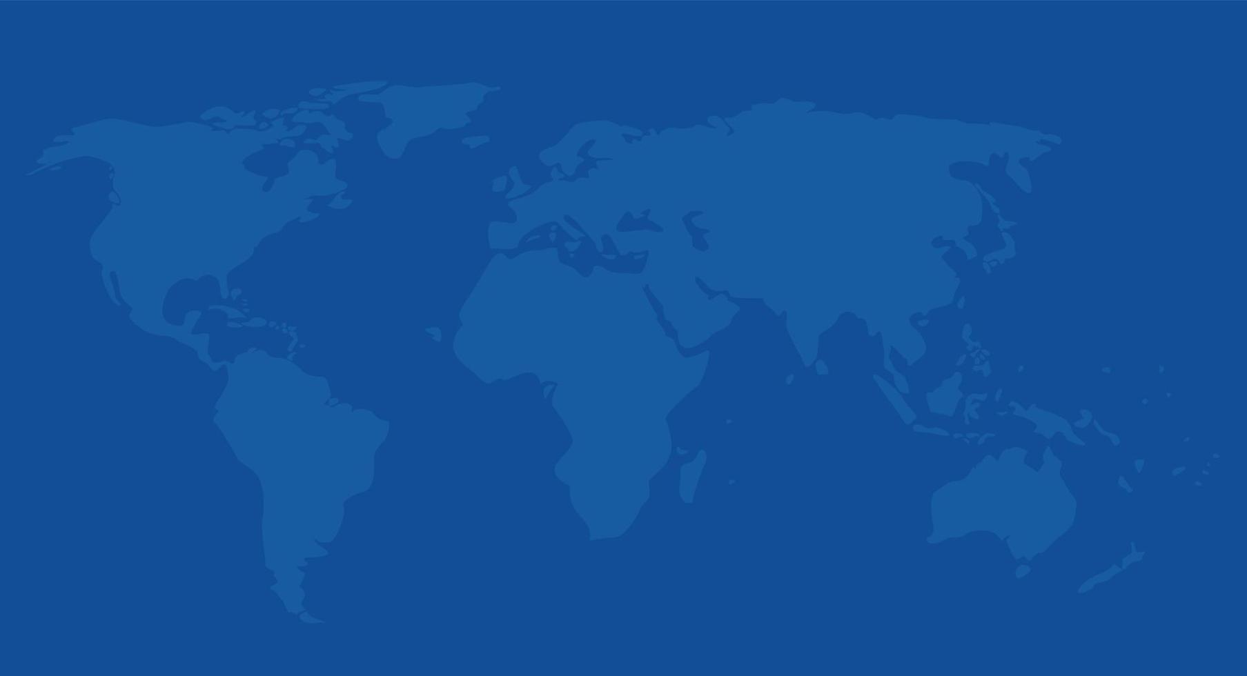map of the world using blueprint style vector