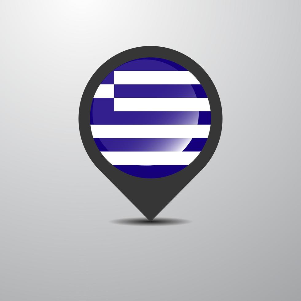 Greece Map Pin vector