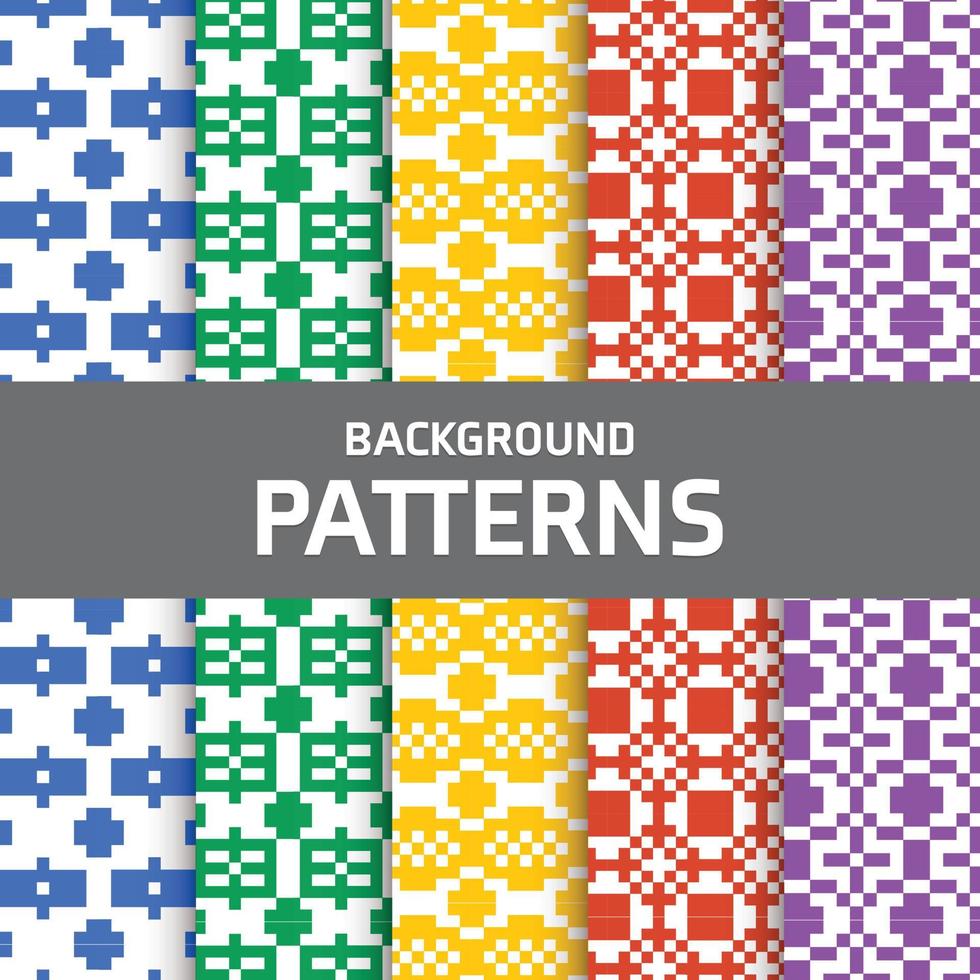 Mix Pattern Background vector