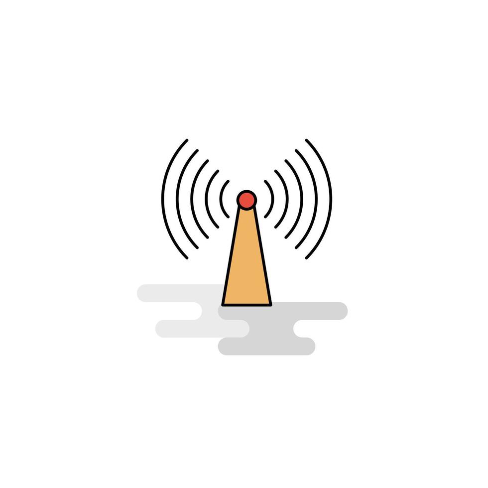 Flat Wifi Icon Vector