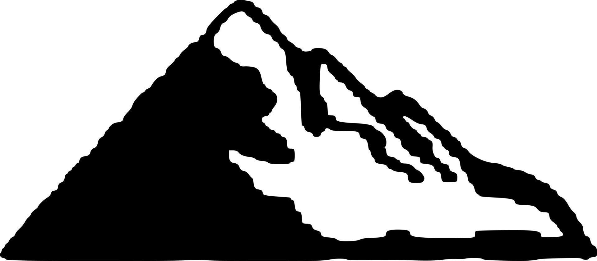 Icon mountain vector
