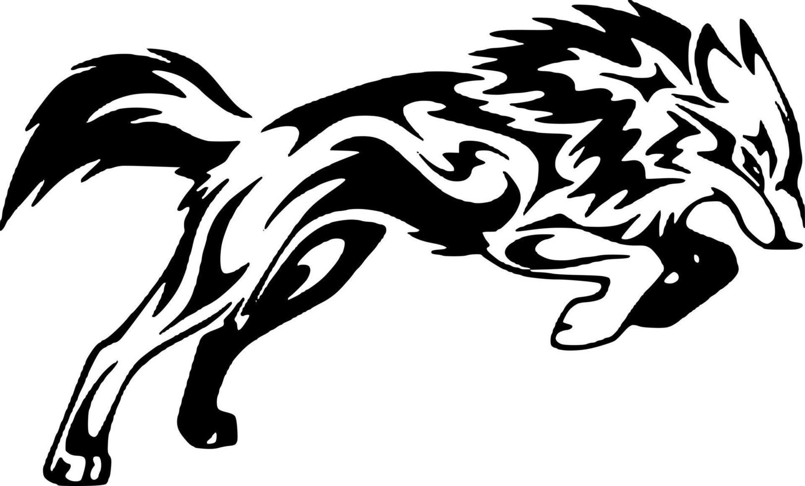 Wolf icon vector