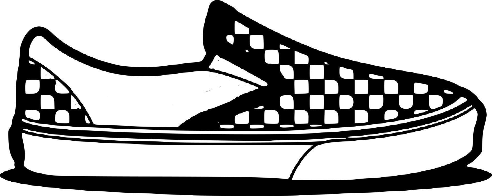 Slip on shoes vector
