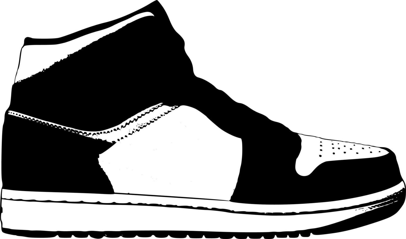 High shoes design vector