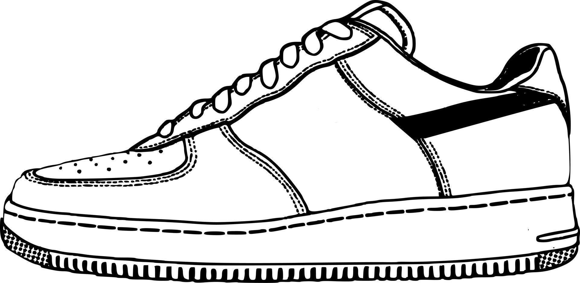 Fashionable footwear design vector