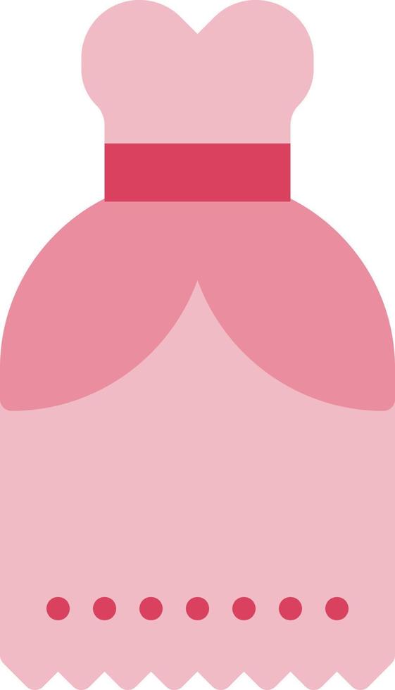 dress woman fashion female feminine stylish - flat icon vector