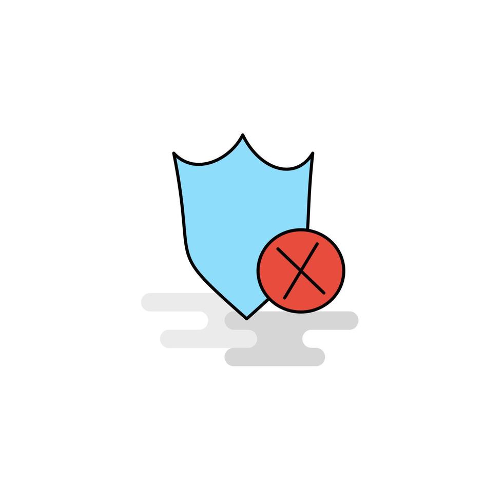 Flat Shield Icon Vector