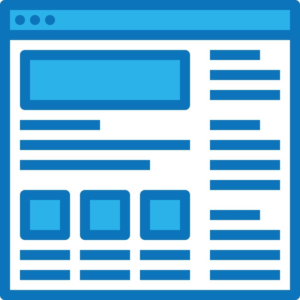 web blog feed news multimedia - blue icon vector