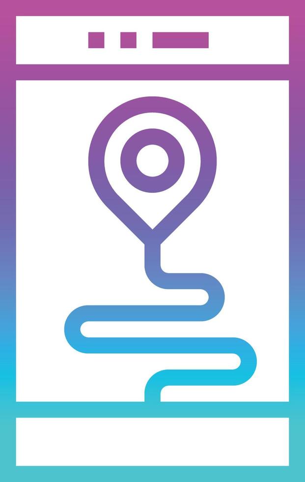 gps technology cellphone smartphone communications navigation mobile phone electronics - gradient icon vector