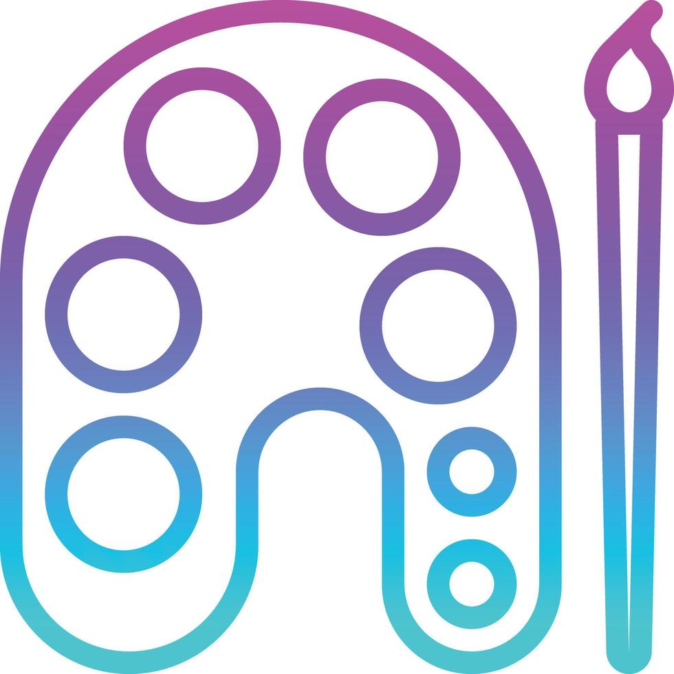 color palette stationery colors - gradient icon vector