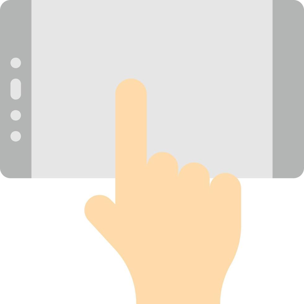 touch screen smartphone mobile multimedia - flat icon vector