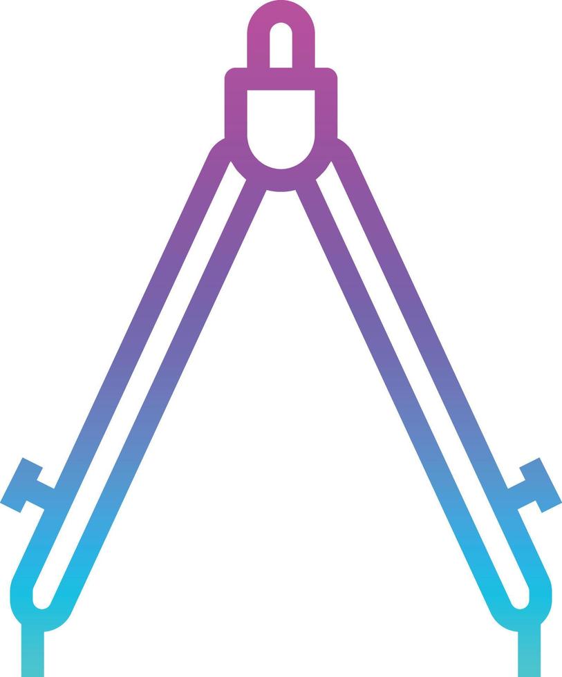 divider tool stationery - gradient icon vector