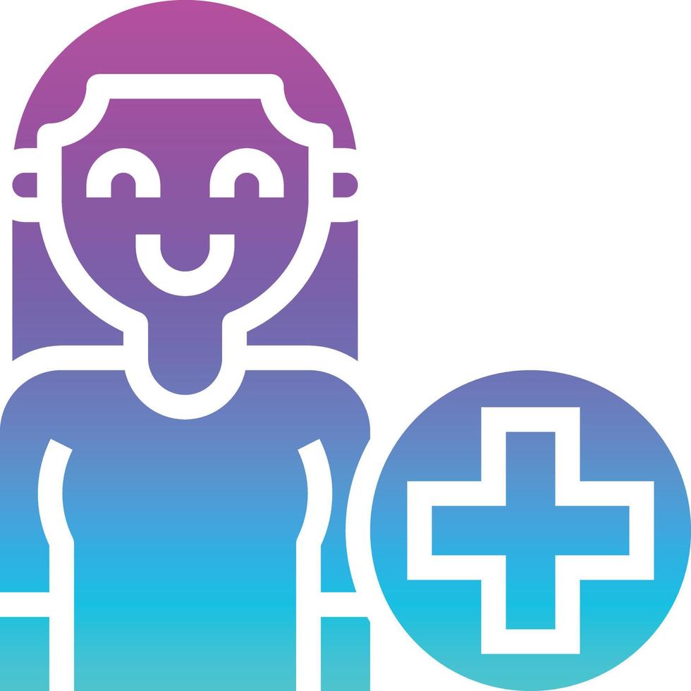 account add new user ecommerce - gradient solid icon vector