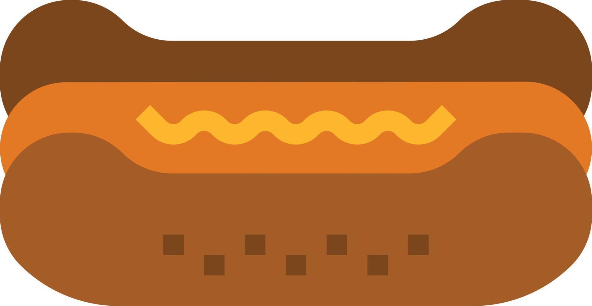 hot dog food fastfood - flat icon vector